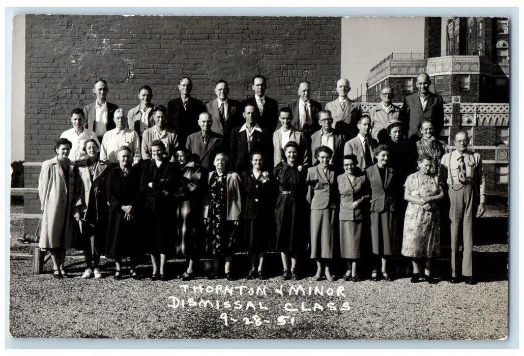 1951 Thornton & Minor Hospital Dismissal Class Kansas City MO RPPC Postcard