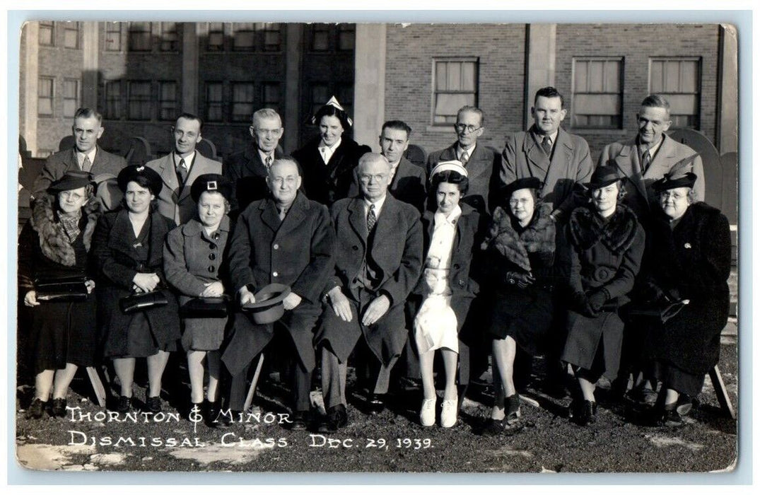 1939 Thornton & Minor Hospital Dismissal Class Kansas City MO RPPC Postcard