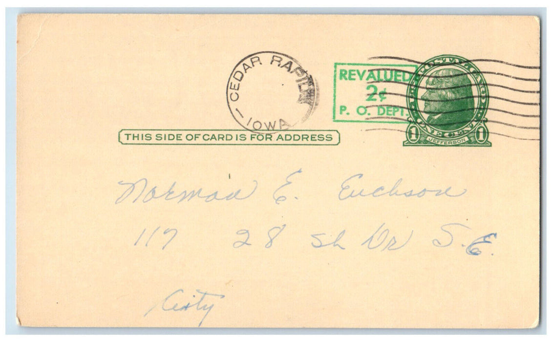 c1940's Thank you Message Grand Opening Loop Shell Service Iowa IA Postal Card