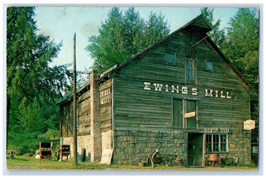 c1960 Front View Ewing Mill Building Indiana Pennsylvania PA Unposted Postcard