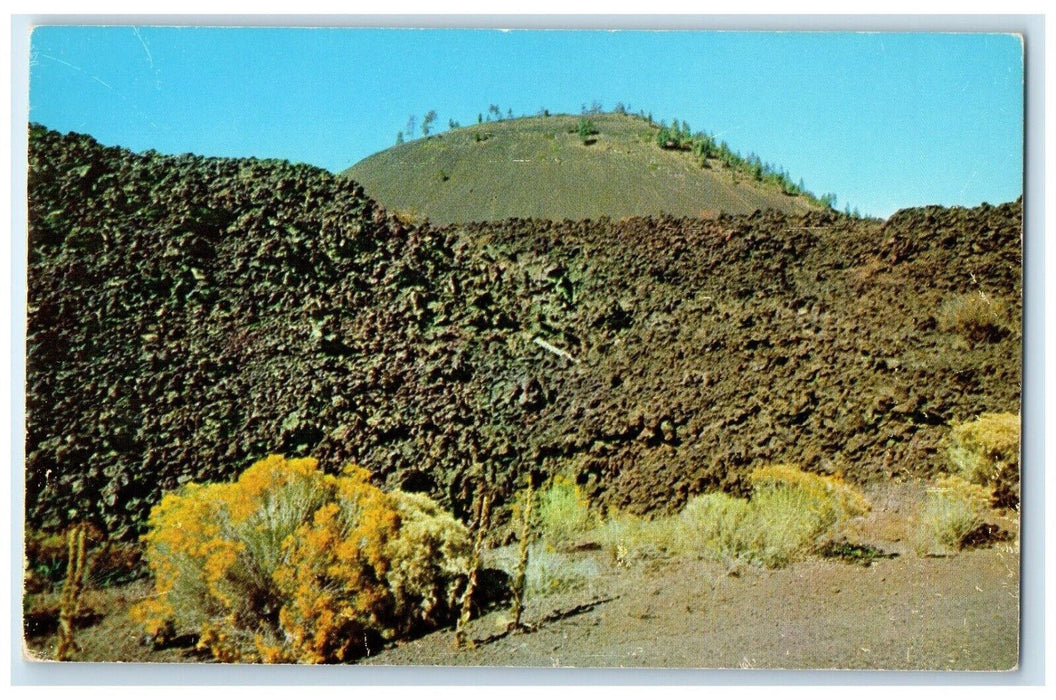 c1960 Lava Butte Highway Lava Rock Formation Highway Vivid Bend Oregon Postcard