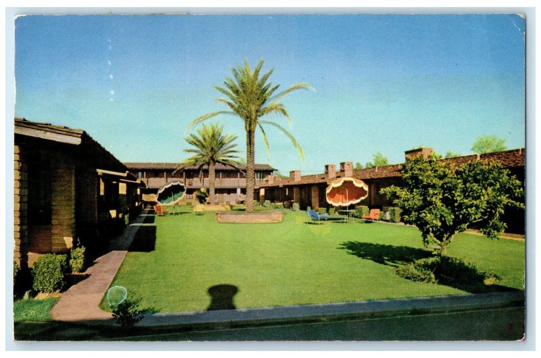 1952 Western Village Grand Avenue Sun Patio Exterior Phoenix Arizona AZ Postcard