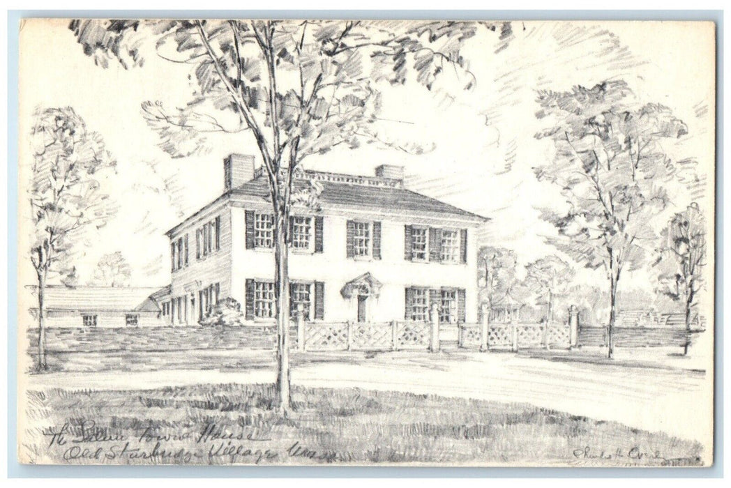 1972 Salem Towne House Old Sturbridge Village Massachusetts MA Antique Postcard