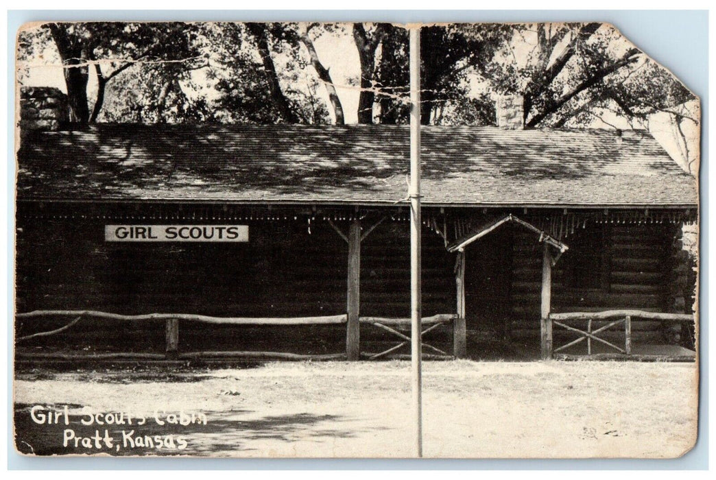 c1910's Girl Scouts Cabin Pratt Kansas KS Unposted Antique Postcard