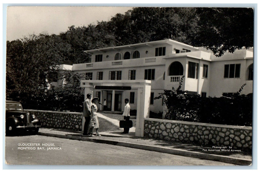 c1950's Gloucester House Montego Bay Jamaica Vintage RPPC Photo Postcard