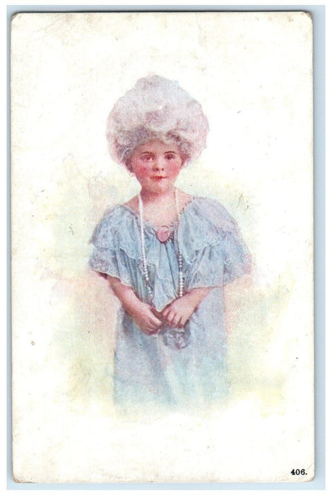 1910 Artichoke Lake Minnesota MN To Appleton DPO 1896-1913 Girl Bonnet Postcard