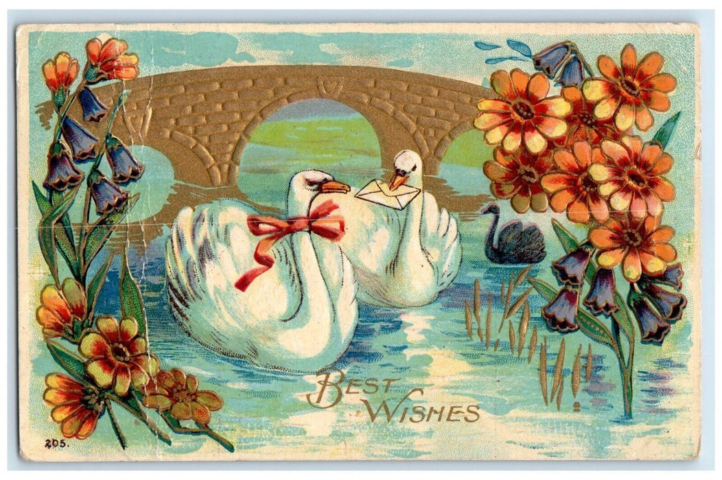 1910 North Saint Paul Minnesota MN DPO 1887-1936 Doane Cancel 1 Cent Postcard