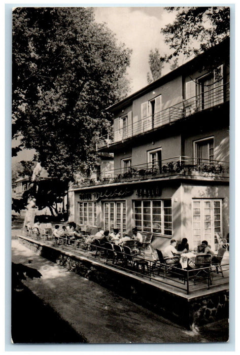 c1960's Siofok Delibab Szallo Budapest Hungary Posted RPPC Photo Postcard