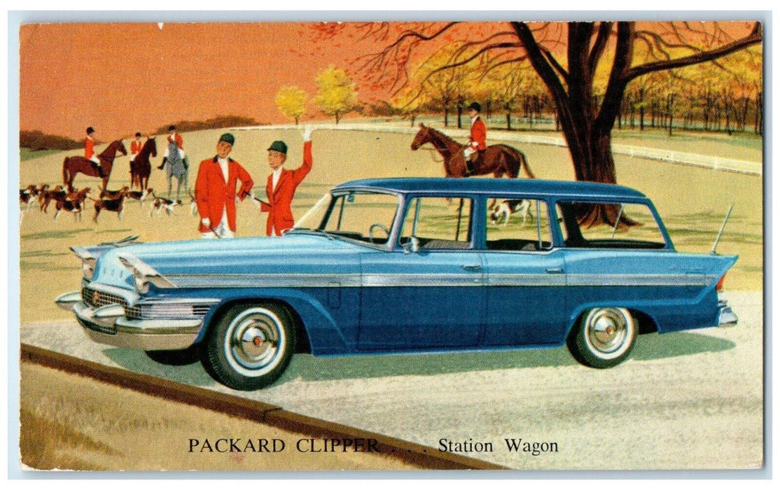 1958 Packard Clipper Four Door Car Station Wagon Covington Kentucky KY Postcard