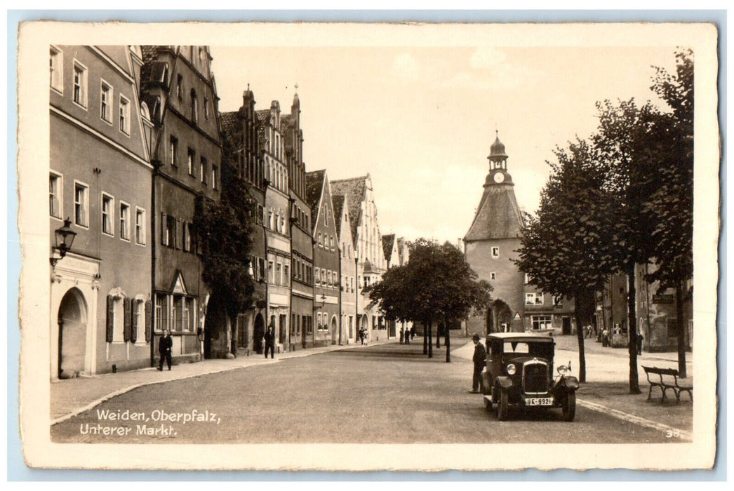 c1940's Weiden Oberpfalz Shopping Section Germany RPPC Photo Postcard