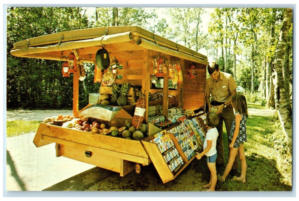c1960 Funny Ol Truck Wilderness Campground Resort Walt Disney World Postcard