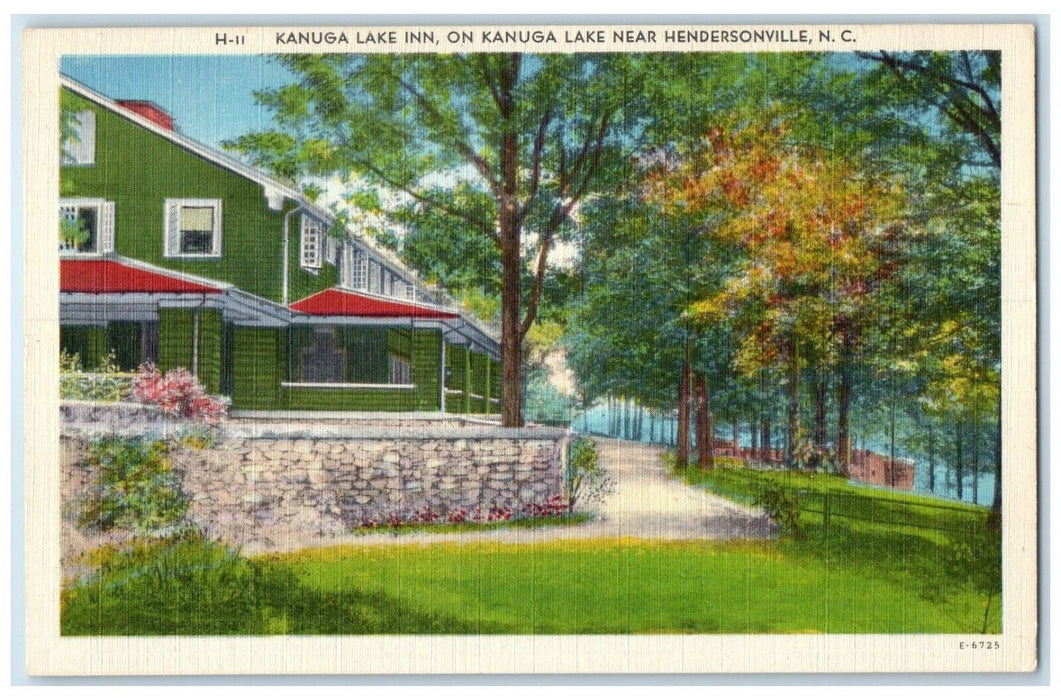 c1940 Kanuga Lake Inn Kanuga Lake Hendersonville North Carolina Antique Postcard