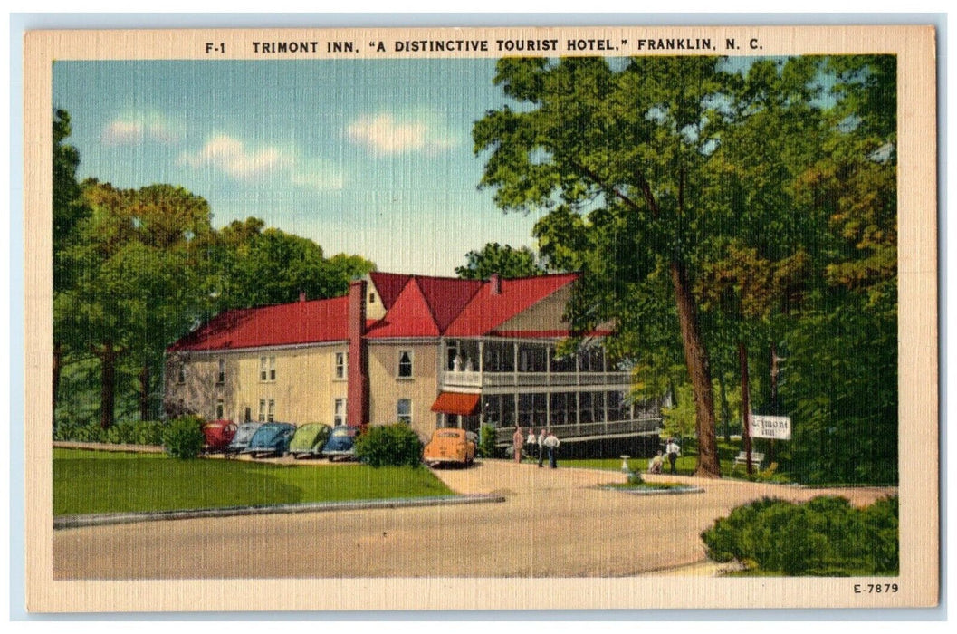 c1940 Trimont Inn Distinctive Tourist Hotel Franklin North Carolina NC Postcard