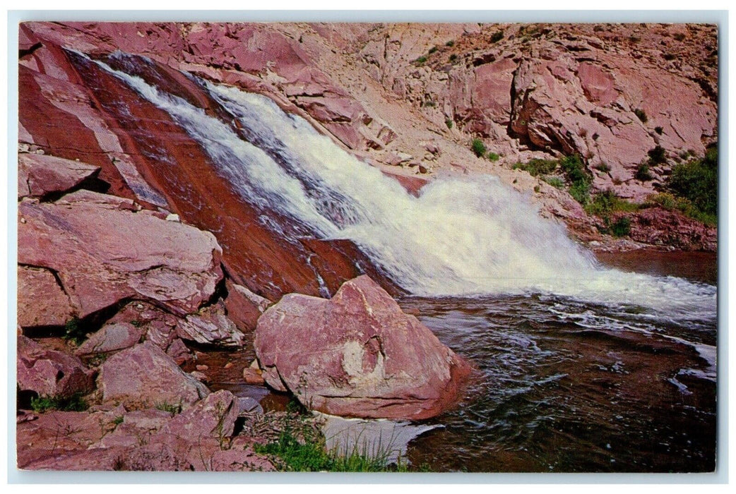 1960 Fremont River Falls Capitol Reef National Monument Utah UT Vintage Postcard