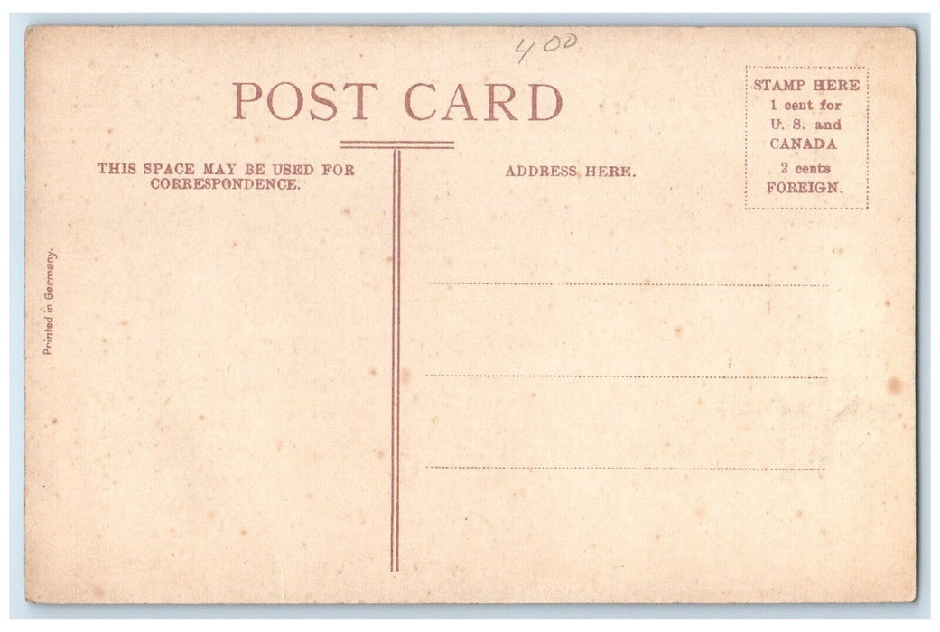 c1910 N.W. Passenger Depot Streetcar Exterior Building Chicago Illinois Postcard