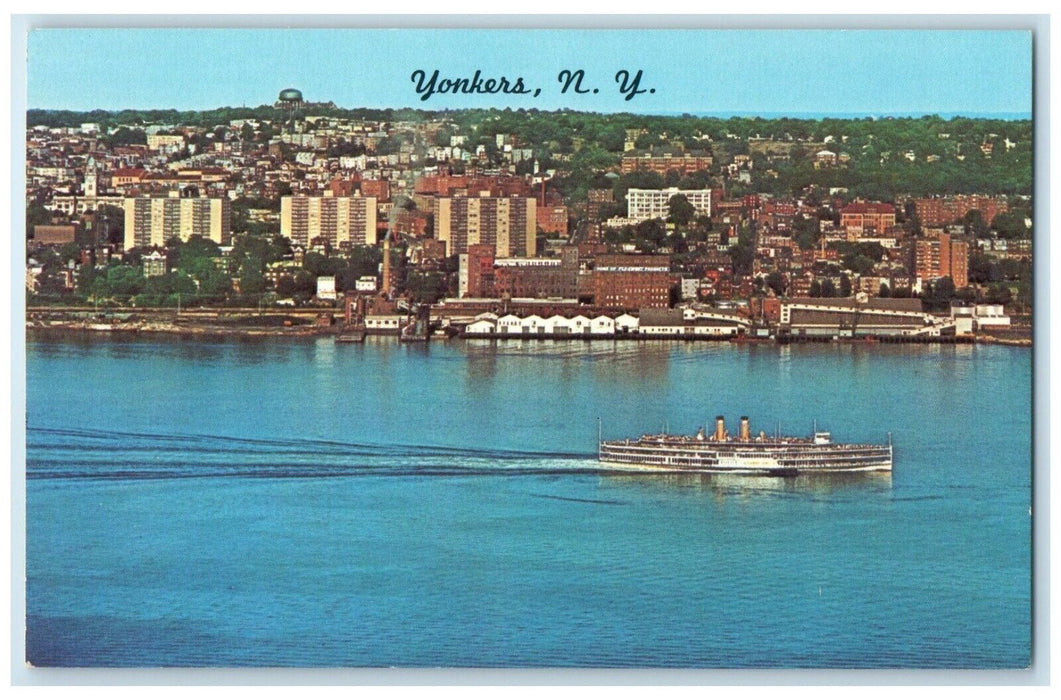 c1960 Westchester County Exterior Building Steamer Yonkers New York NY Postcard