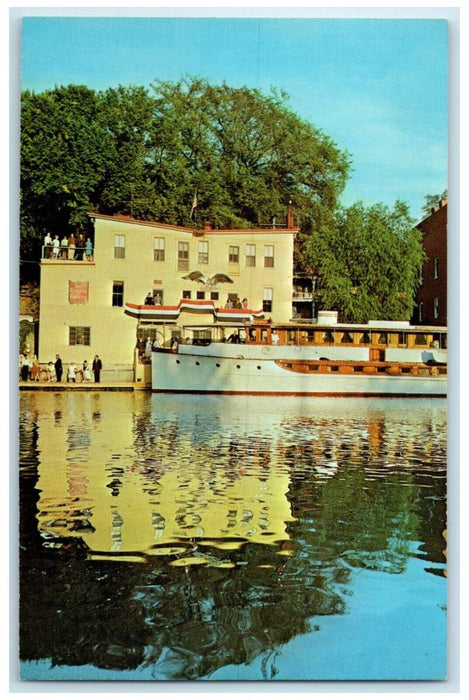 1960 Liberty Eatery Marina Hostelry Antique Emporium Whitehall New York Postcard