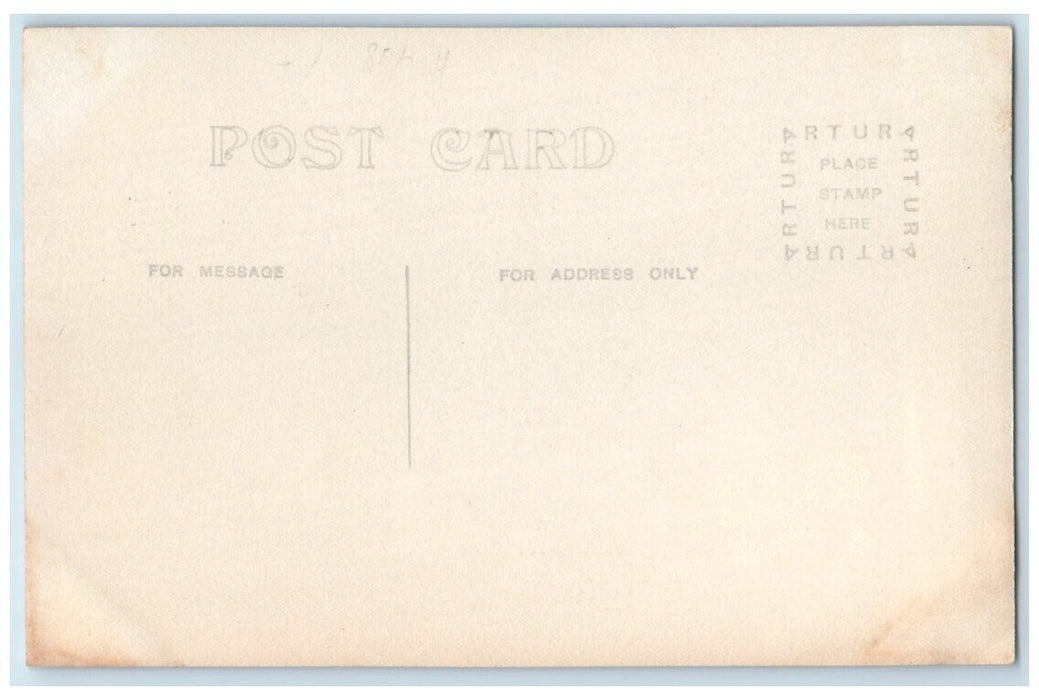 c1910's Public School Building View Leigh Nebraska NE RPPC Photo Postcard