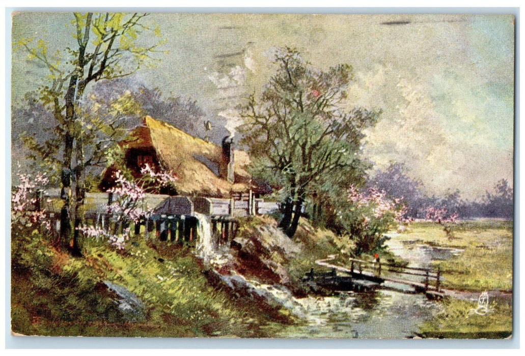1906 Scene at Wayside Sketches Newburgh New York NY Oilette Tuck Art Postcard