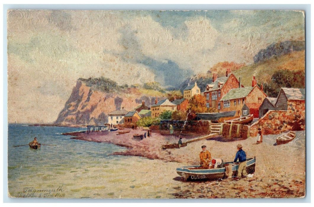 1933 Teignmouth Shaldon and the Ness England Unposted Oilette Tuck Art Postcard