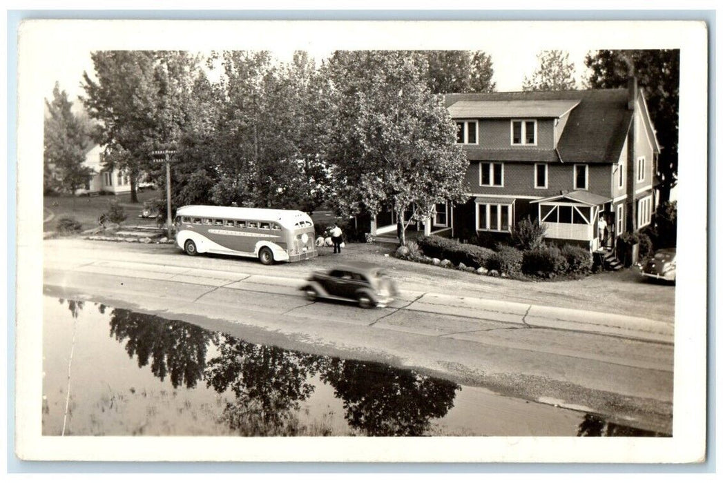 c1920's Greyhound Bus Home Residence Charlottesville VA RPPC Photo Postcard
