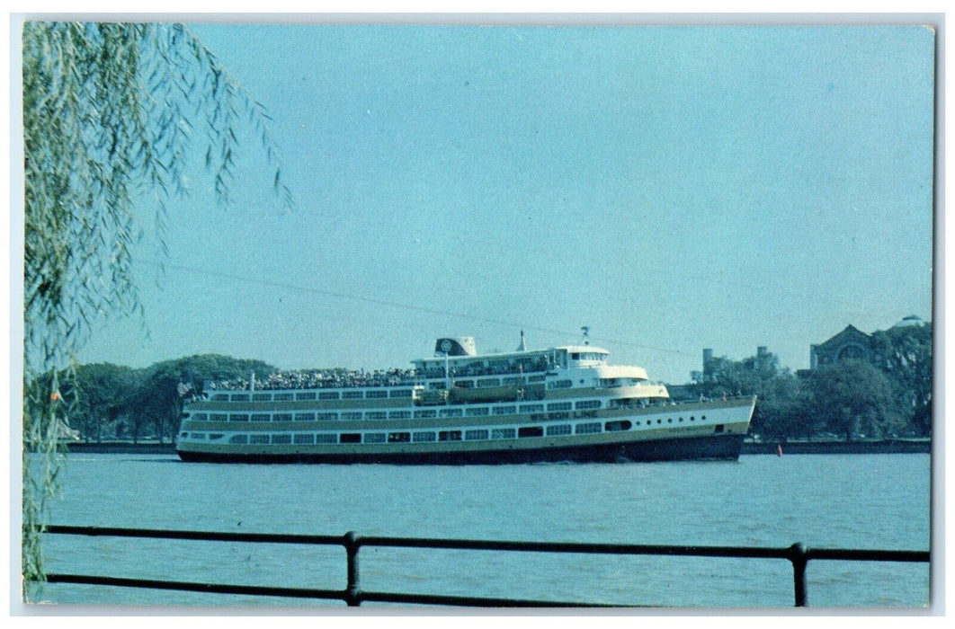c1960 Potomac River Cruise Wilson Boat Line Steamer Ship Washington DC Postcard