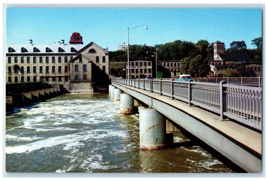 c1960 Fox River Bridge Paper Corp. Exterior Appleton Wisconsin Vintage Postcard