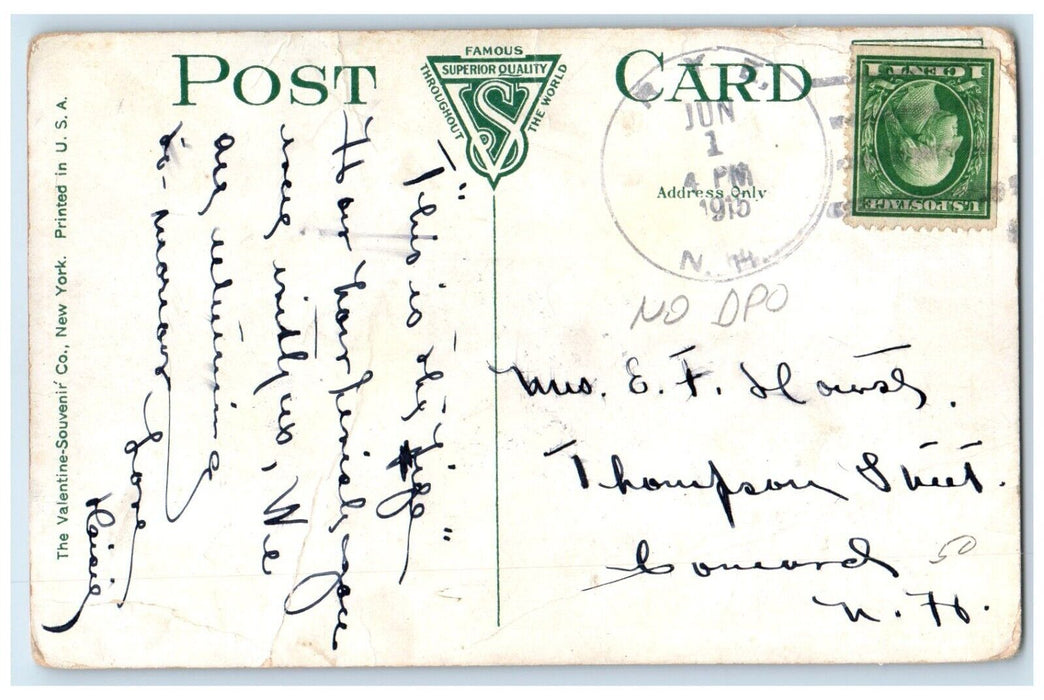 1915 Old Portsmouth Toll Bridge Portsmouth New Hampshire NH Antique Postcard