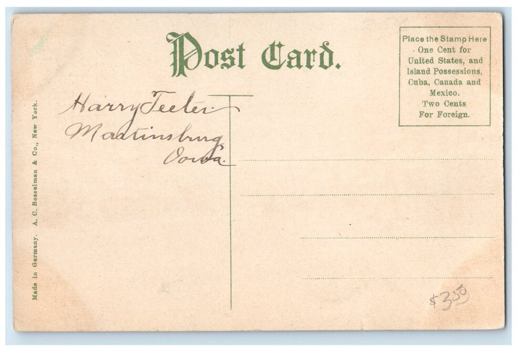 c1910 Main Street East From Court Street Exterior Building Ottumwa Iowa Postcard