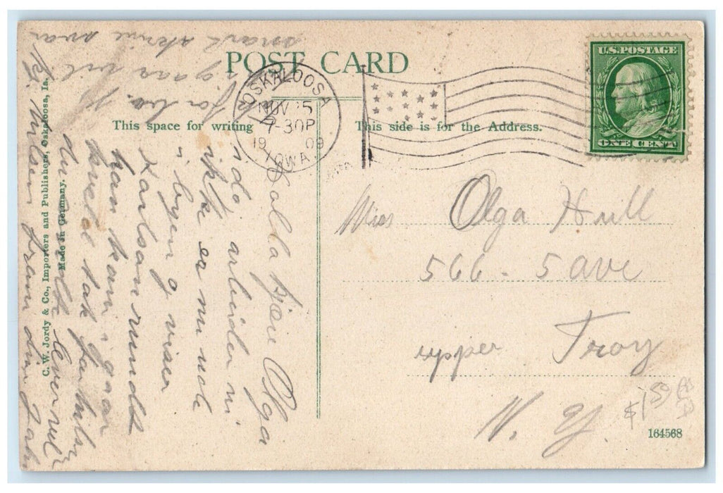 1909 Central Holiness University Exterior Building Field Oskaloosa Iowa Postcard