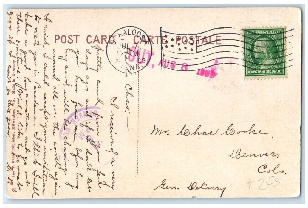 1909 Central Holliness University Exterior Building Oskaloosa Iowa IA Postcard
