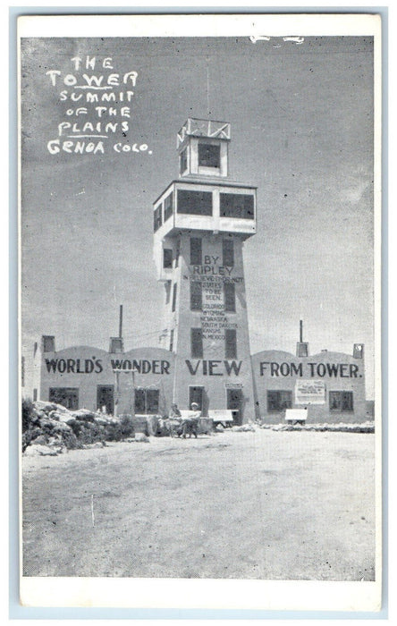 c1940's The Tower Summit of the Plains Genoa Colorado CO Unposted Postcard