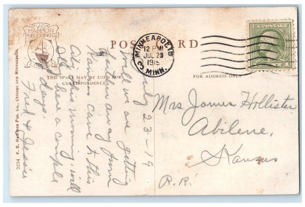 1919 Dairy Building Minnesota State Fair Grounds Minneapolis MN Antique Postcard