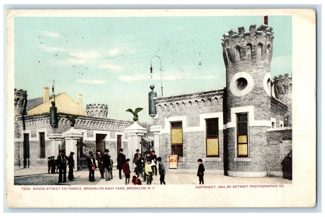 1924 Sands Street Entrance Brooklyn Navy Yard Brooklyn New York NY Postcard
