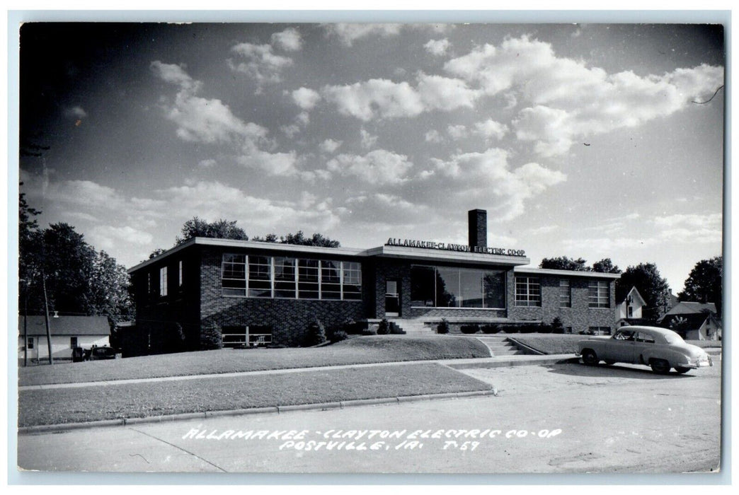 Allamakee Clayton Electric Coop Postville Iowa IA RPPC Photo Vintage Postcard