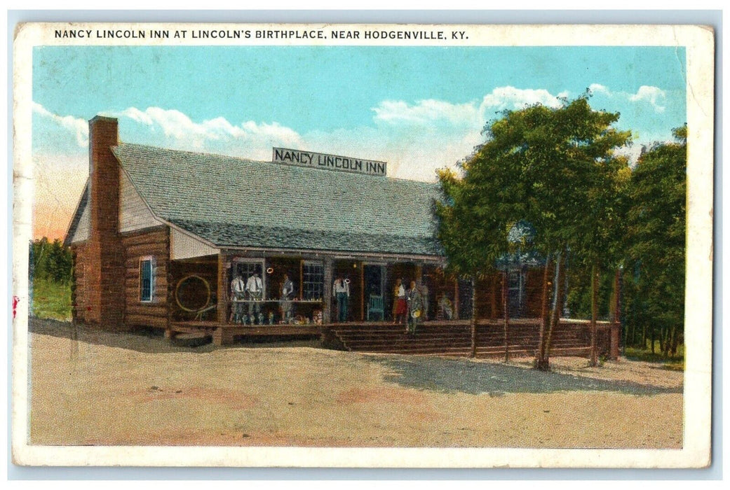 1938 Nancy Lincoln Birthplace Exterior Hotel Motel Hodgenville Kentucky Postcard