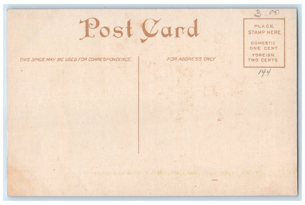 c1910 Home Gov. William Henry Harrison Exterior Field Vincennes Indiana Postcard