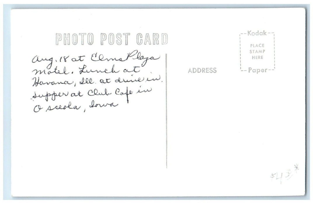 c1950's Clarke County Court House Osceola Iowa IA RPPC Photo Vintage Postcard