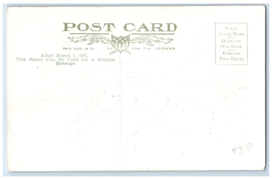 c1910 Aerial View Mountains River Glenwood Springs Colorado CO Unposted Postcard