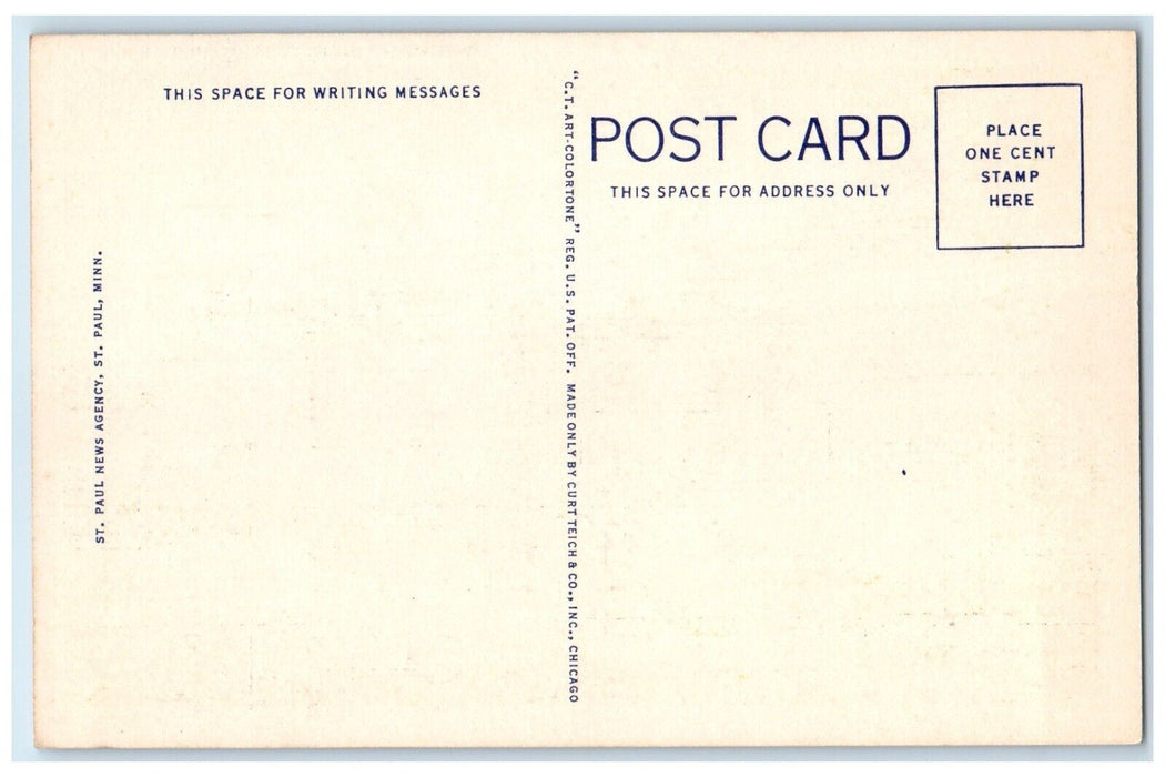 c1930's White Bear Yacht Club Building St. Paul Minnesota MN Vintage Postcard