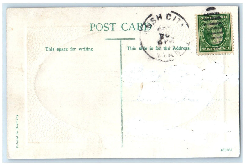 c1910's High School Building Rush City Minnesota MN Embossed Antique Postcard