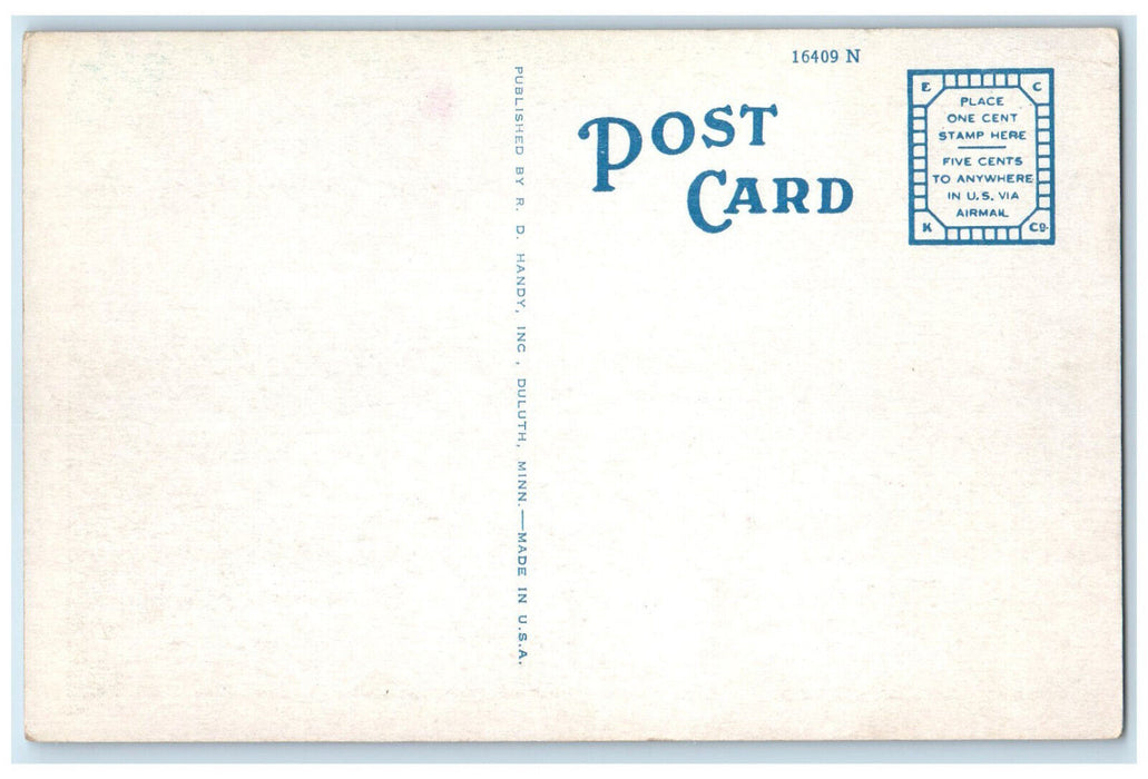 c1930's Freighters Waiting To Be Loaded Two Harbors Minnesota MN Postcard