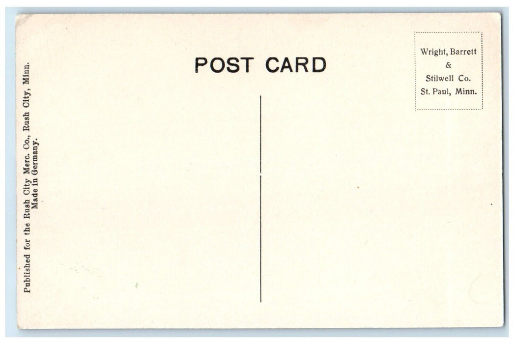 c1910's Rush City Co Operative Creamery Rush City Minnesota MN Antique Postcard