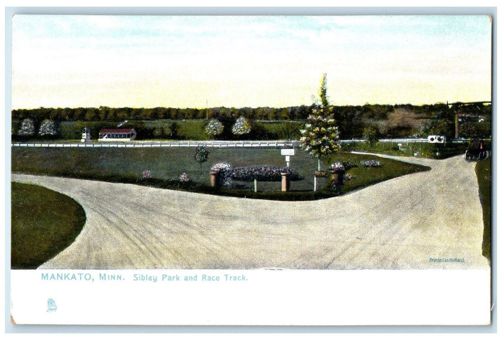 1907 Sibley Park And Race Track Mankato Minnesota MN Tuck's Antique Postcard