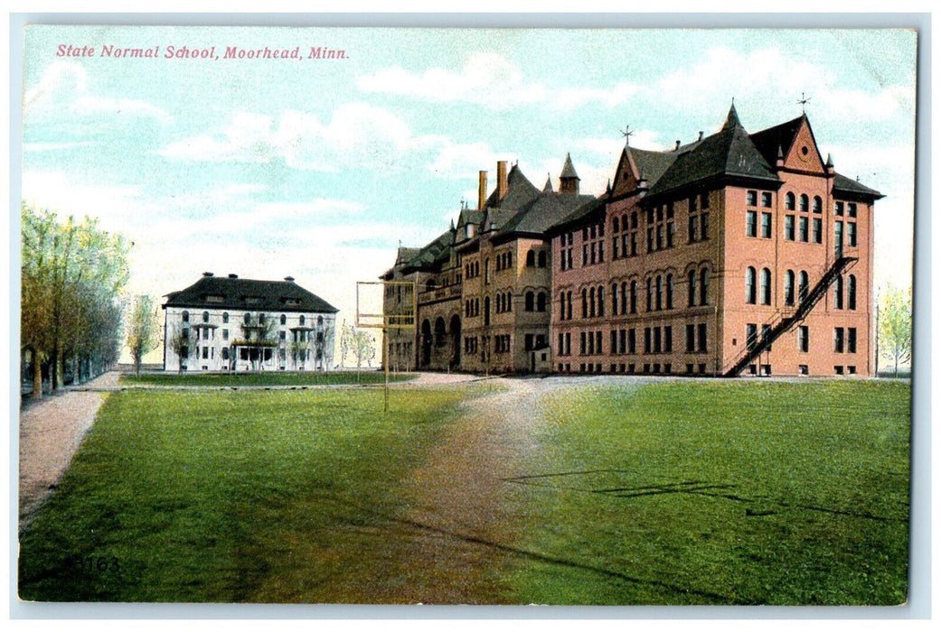 c1910 State Normal School Moorhead Minnesota MN Antique Unposted Postcard