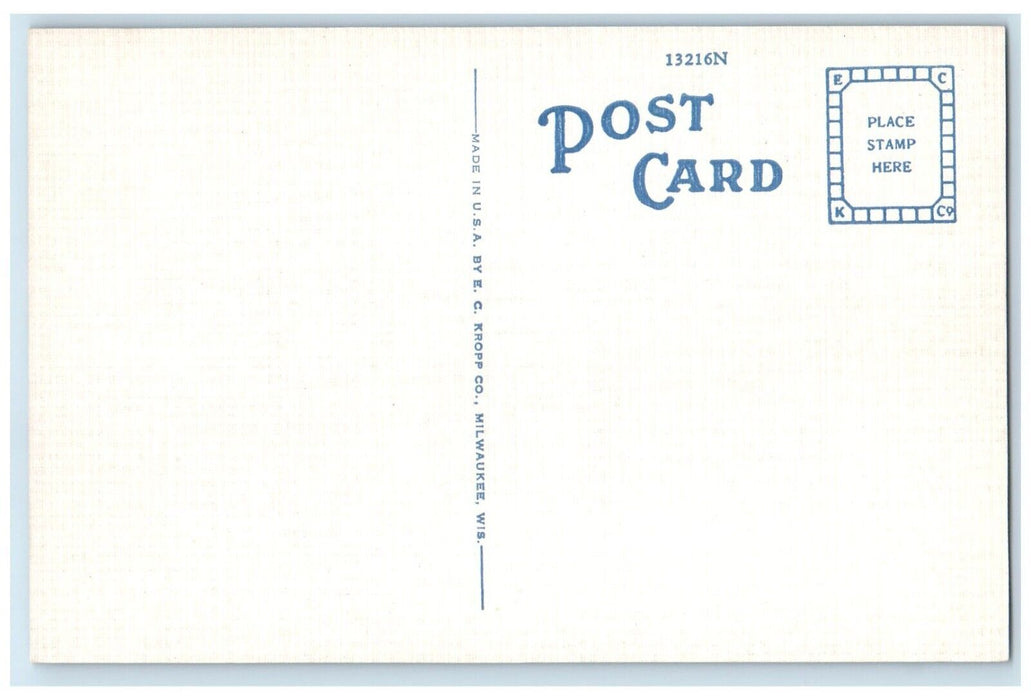 c1950's Lowell Park Water Fountain Stillwater Minnesota MN Vintage Postcard