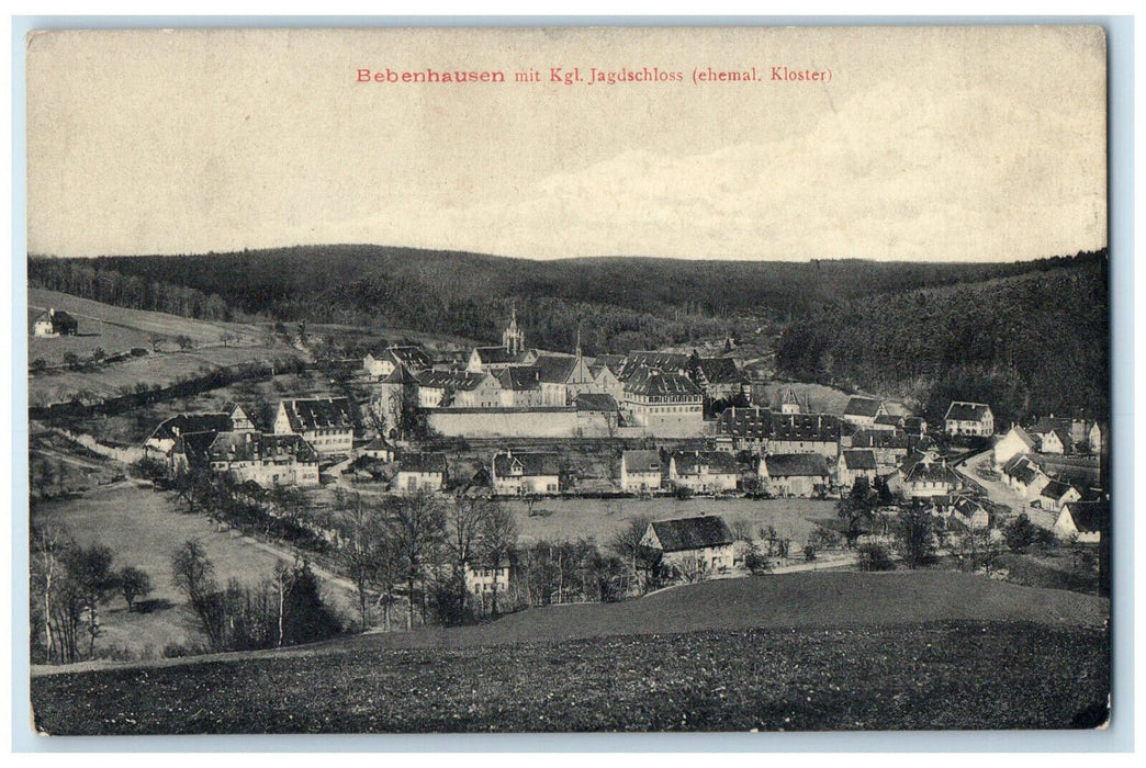 c1910 Bebenhausen With Royal Hunting lodge Baden-Württemberg Germany Postcard