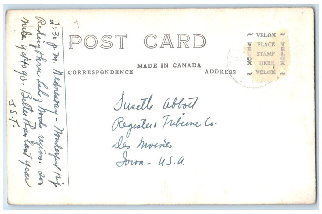 c1910's View Of Black Bear Camps Crow Lake Ontario Canada RPPC Photo Postcard