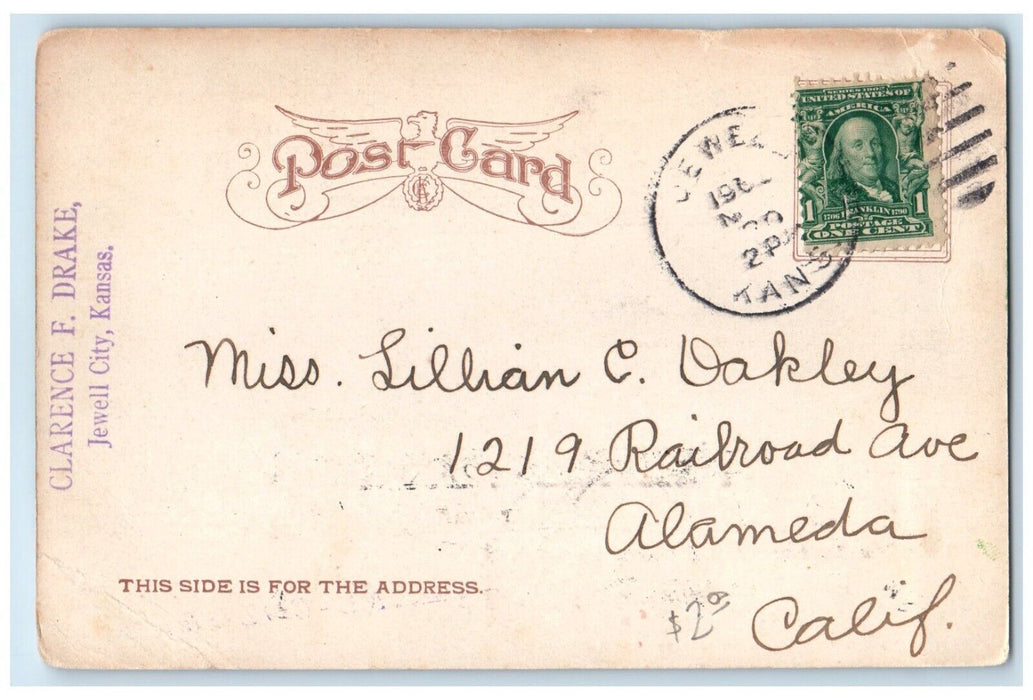 1905 Commercial Men's Boat Club Riverside Exterior Sioux City Iowa IA Postcard