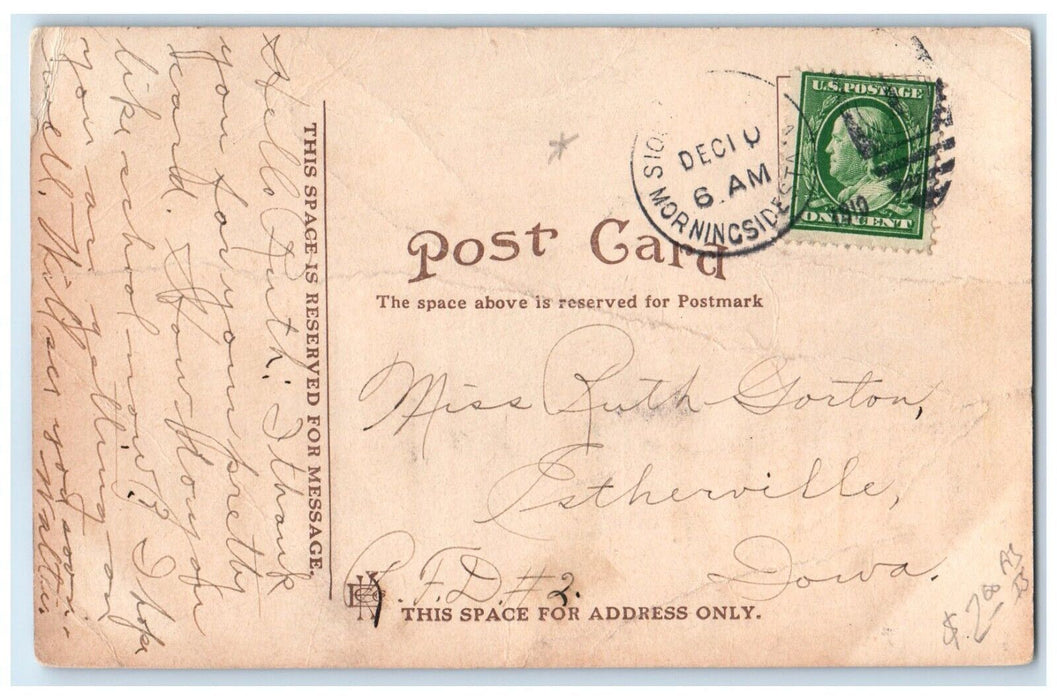 1910 Iowa State National Bank Building Sioux City Iowa IA Antique Postcard